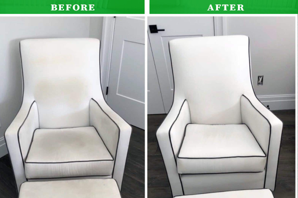 Before & After Upholstery Cleaning Service in Ealing